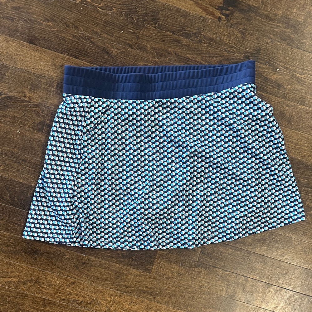 Callaway Blue and White Patterned Athletic Skirt Size Large